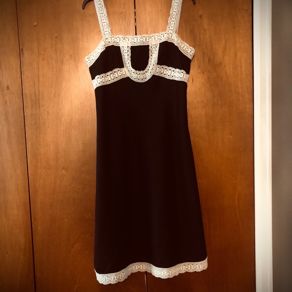Ann Taylor Black Linen Dress